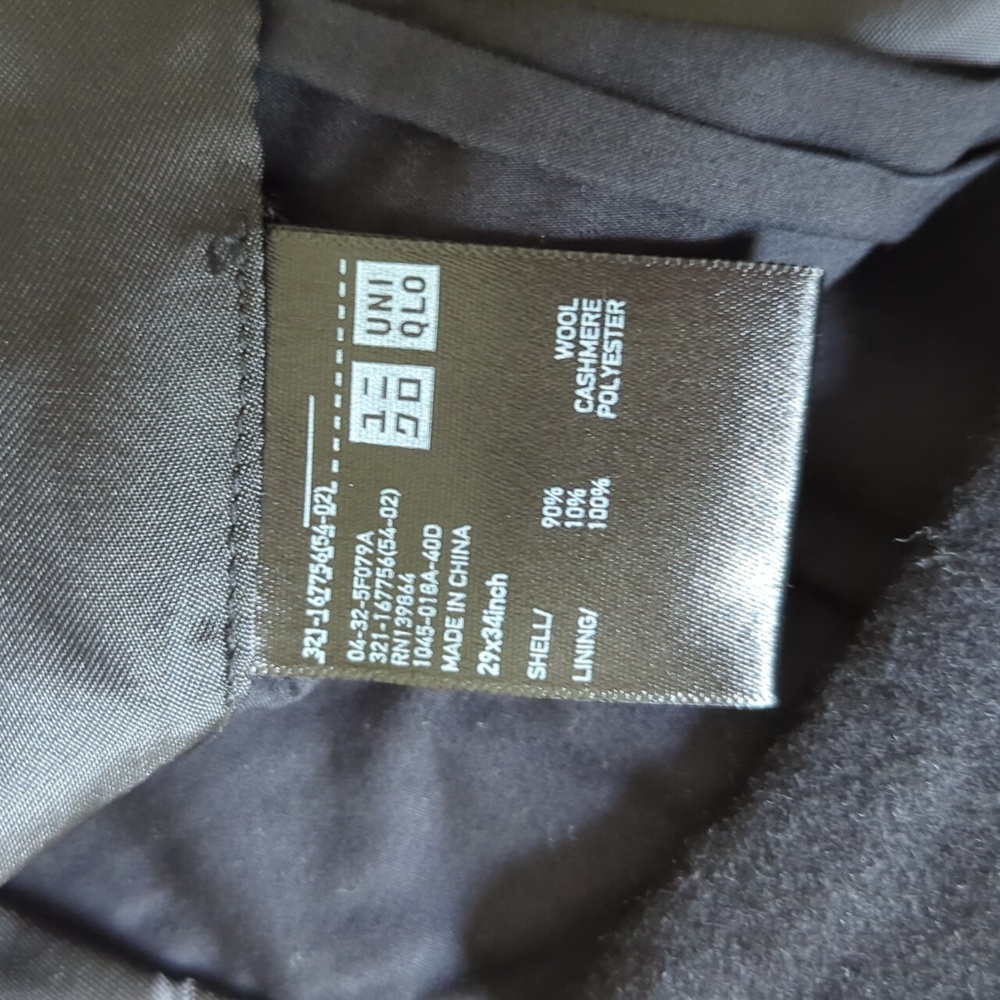 Uniqlo and LeMaire Wool and Cashmere Taper Trouser in Black 8 - Picture 5 of 6